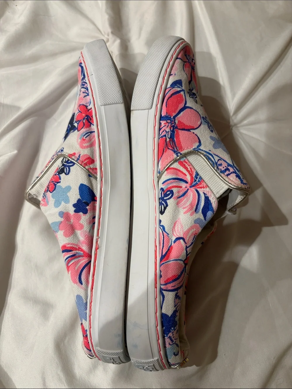 Lilly Pulitzer slip on sneakers size 10 only worn a few times.